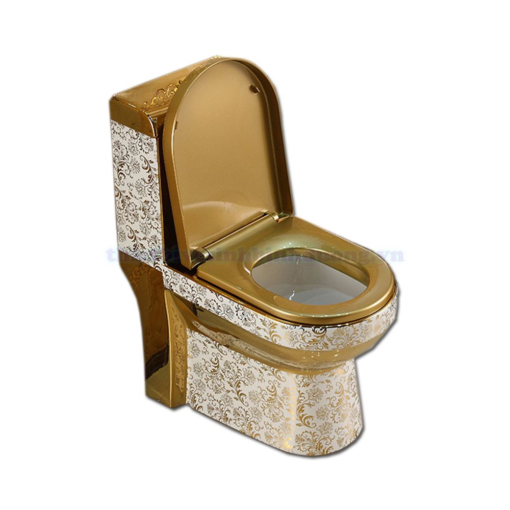 Bồn cầu mạ vàng cao cấp TL 2062 Gold
